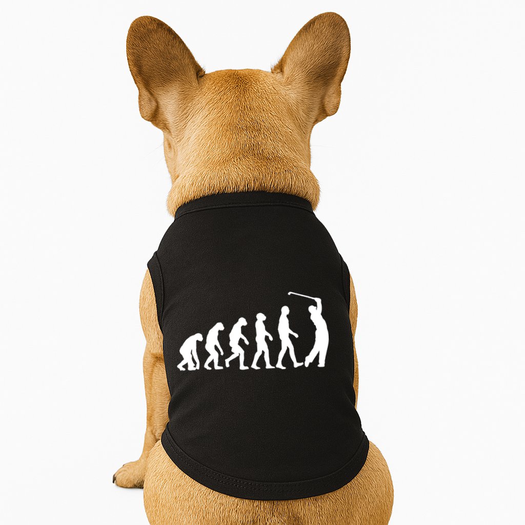 Golf Evolution Funny Golfer Doggie Tank
