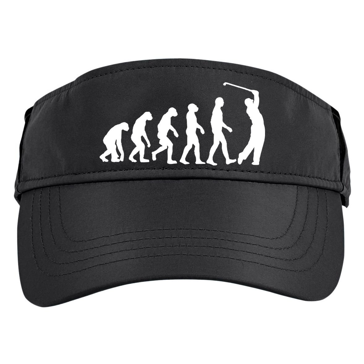 Golf Evolution Funny Golfer Adult Drive Performance Visor