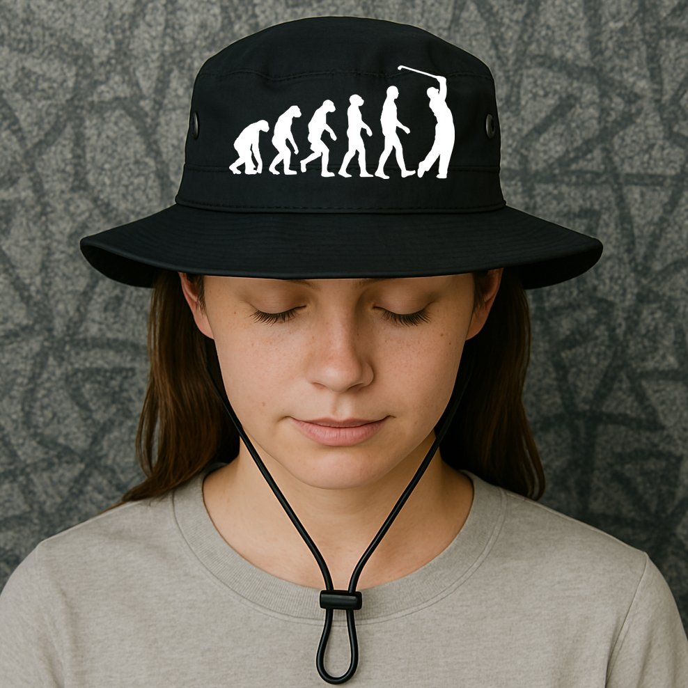 Golf Evolution Funny Golfer Bucket Hat