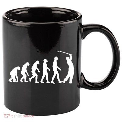 Golf Evolution Funny Golfer 11oz C Handle Ceramic Mug