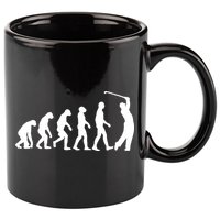 Golf Evolution Funny Golfer 11oz C Handle Ceramic Mug