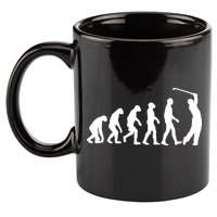 Golf Evolution Funny Golfer 11oz C Handle Ceramic Mug