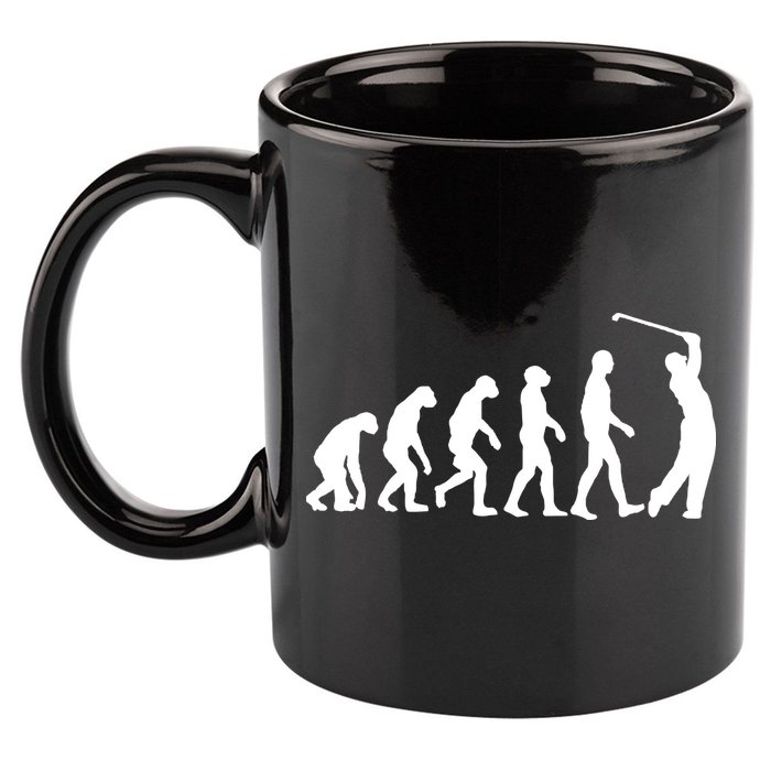 Golf Evolution Funny Golfer 11oz C Handle Ceramic Mug