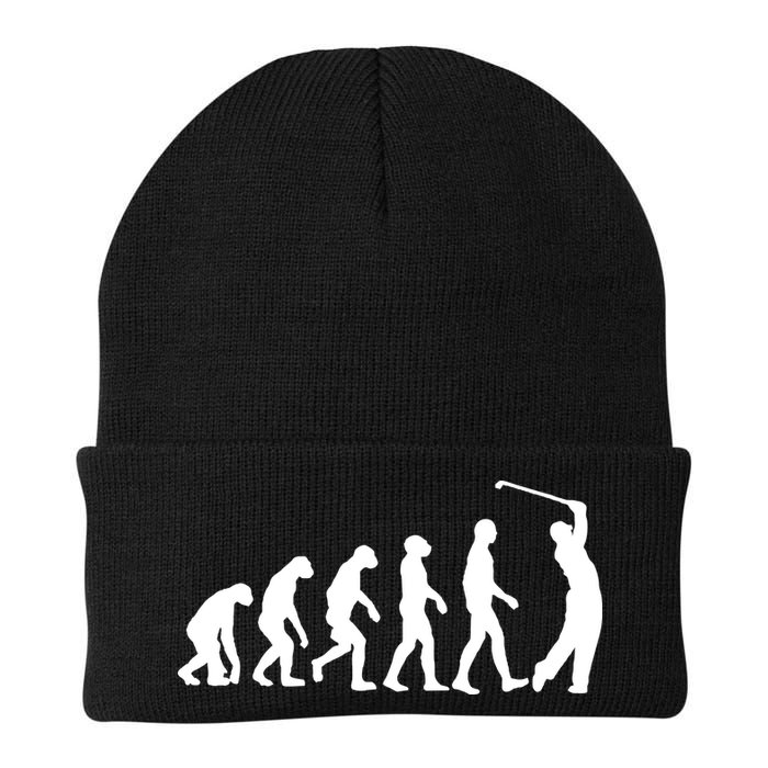 Golf Evolution Funny Golfer Beanie