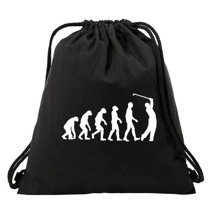 Golf Evolution Funny Golfer Drawstring Bag