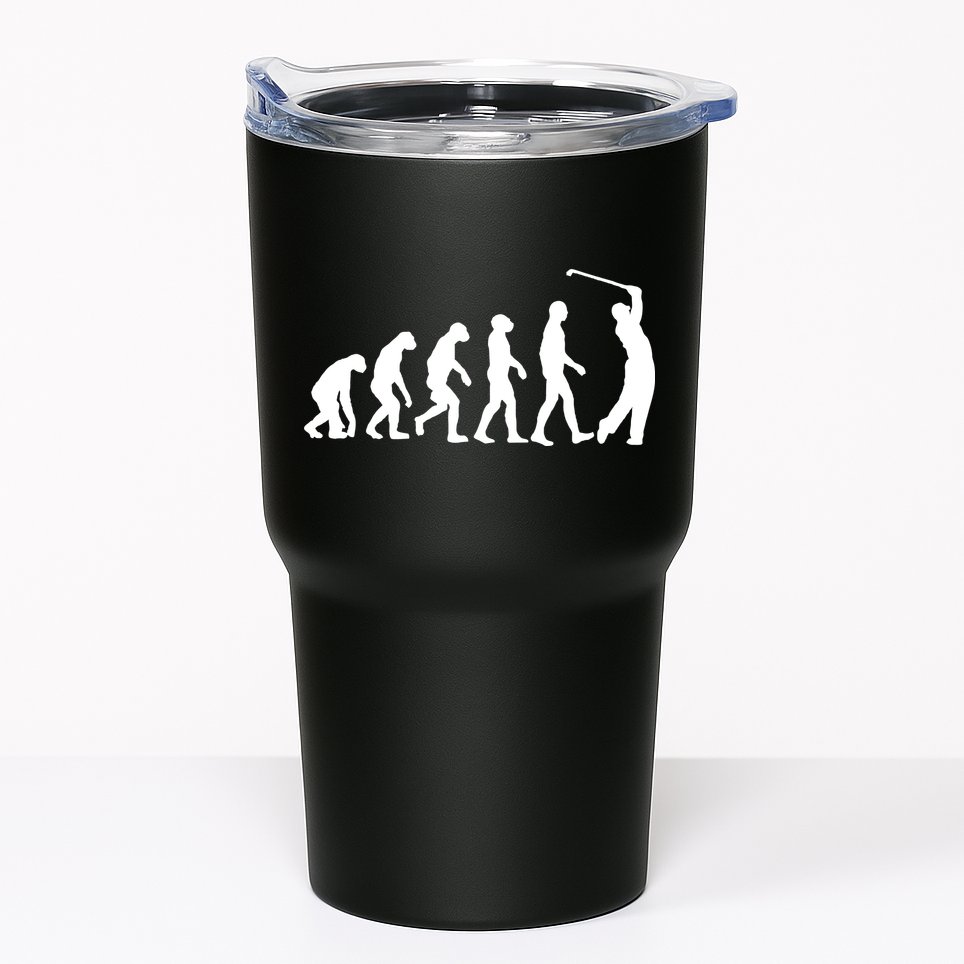 Golf Evolution Funny Golfer Tumbler