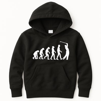 Golf Evolution Funny Golfer Kids Hoodie