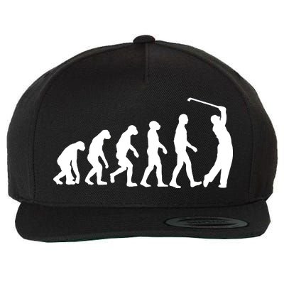 Golf Evolution Funny Golfer Wool Snapback Cap