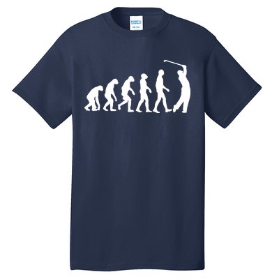 Golf Evolution Funny Golfer Tall T-Shirt