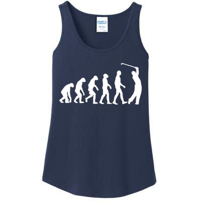 Golf Evolution Funny Golfer Ladies Essential Tank