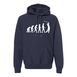 Golf Evolution Funny Golfer Premium Hoodie