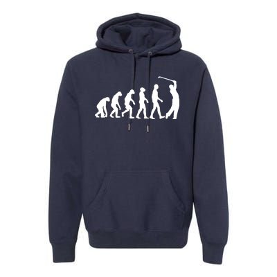 Golf Evolution Funny Golfer Premium Hoodie