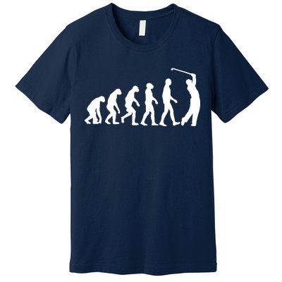 Golf Evolution Funny Golfer Premium T-Shirt