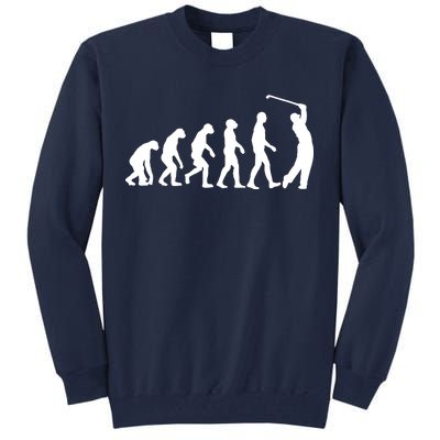 Golf Evolution Funny Golfer Tall Sweatshirt