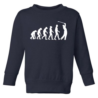 Golf Evolution Funny Golfer Toddler Sweatshirt