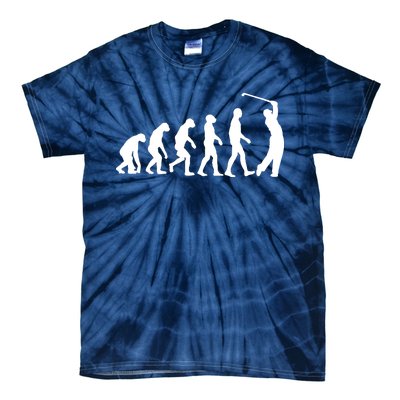 Golf Evolution Funny Golfer Tie-Dye T-Shirt