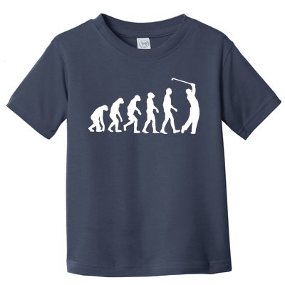 Golf Evolution Funny Golfer Toddler T-Shirt