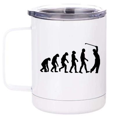 Golf Evolution Funny Golfer 12 oz Stainless Steel Tumbler Cup