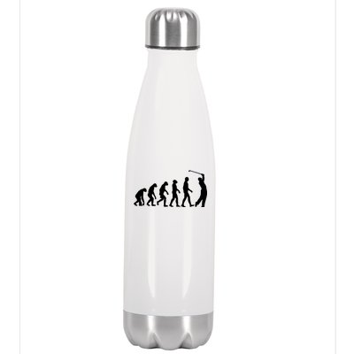 Golf Evolution Funny Golfer Stainless Steel Insulated Water Bottle