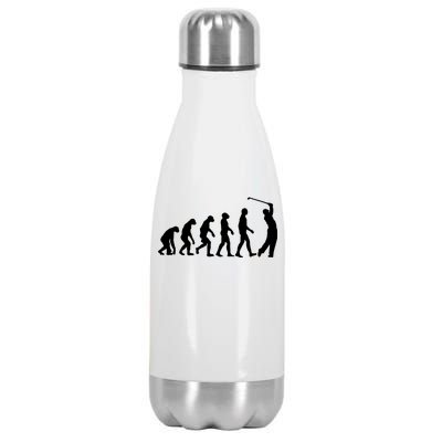 Golf Evolution Funny Golfer Stainless Steel Insulated Water Bottle