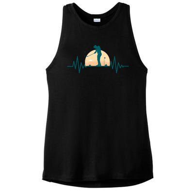 Golf Hearbeat Ladies PosiCharge Tri-Blend Wicking Tank