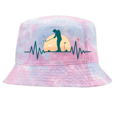 Golf Hearbeat Tie-Dyed Bucket Hat