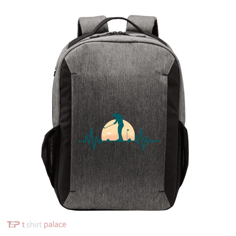 Golf Hearbeat Vector Backpack