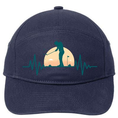 Golf Hearbeat 7-Panel Snapback Hat