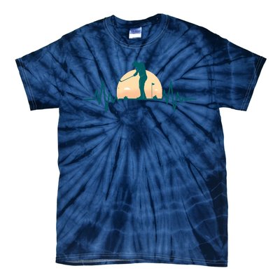 Golf Hearbeat Tie-Dye T-Shirt