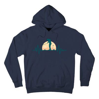 Golf Hearbeat Tall Hoodie