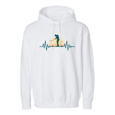 Golf Hearbeat Garment-Dyed Fleece Hoodie