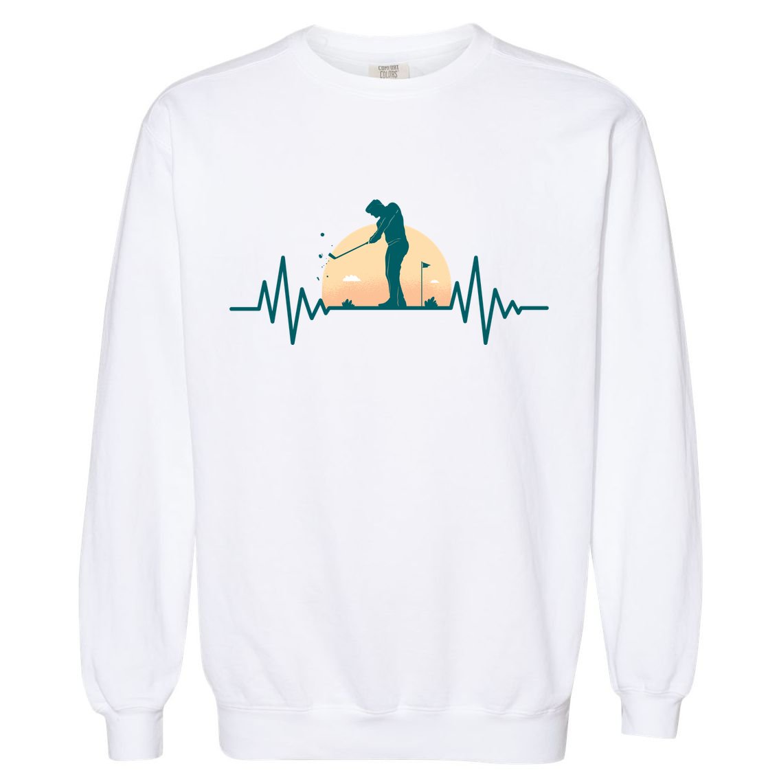 Golf Hearbeat Garment-Dyed Sweatshirt