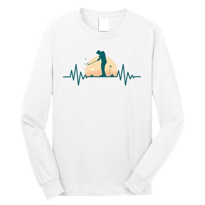 Golf Hearbeat Long Sleeve Shirt