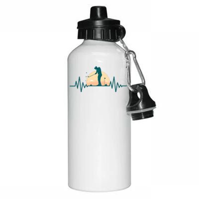 Golf Hearbeat Aluminum Water Bottle