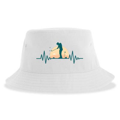 Golf Hearbeat Sustainable Bucket Hat