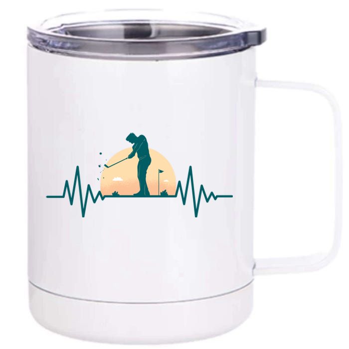 Golf Hearbeat 12 oz Stainless Steel Tumbler Cup