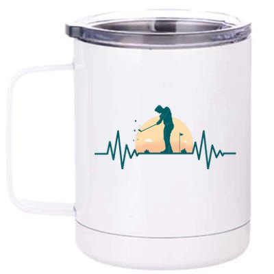 Golf Hearbeat 12 oz Stainless Steel Tumbler Cup