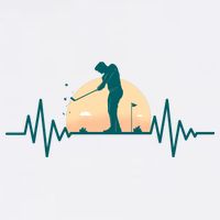 Golf Hearbeat 11oz C Handle Ceramic Mug