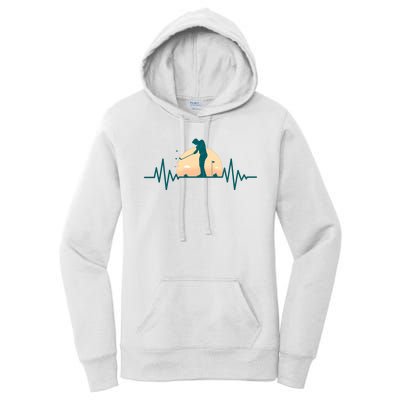 Golf Hearbeat Women's Pullover Hoodie