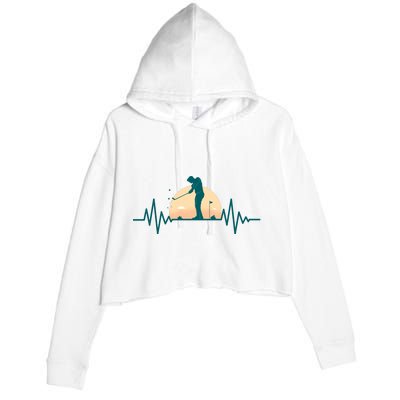 Golf Hearbeat Crop Fleece Hoodie