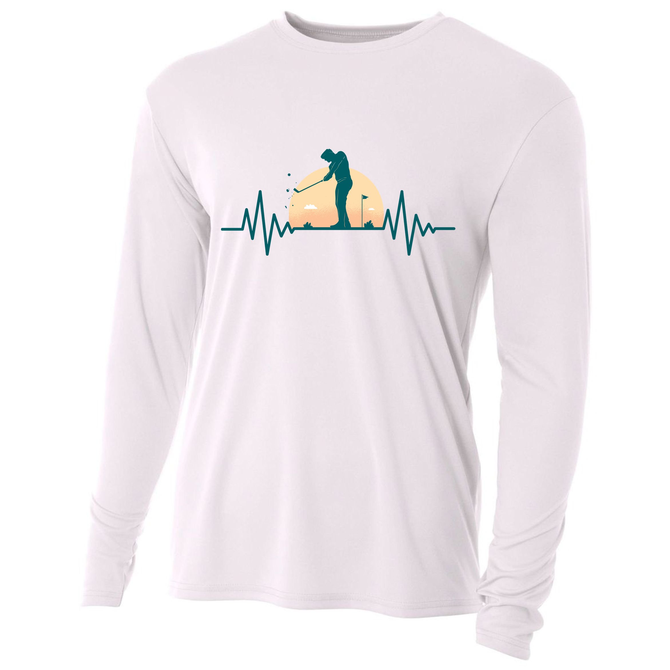 Golf Hearbeat Cooling Performance Long Sleeve Crew