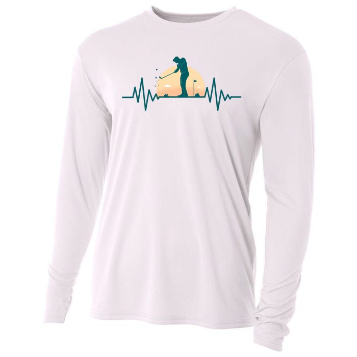 Golf Hearbeat Cooling Performance Long Sleeve Crew