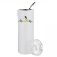 Golf Hearbeat Stainless Steel Tumbler