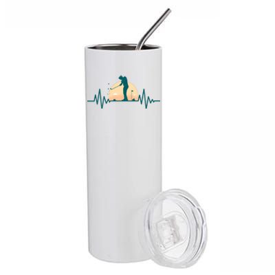 Golf Hearbeat Stainless Steel Tumbler