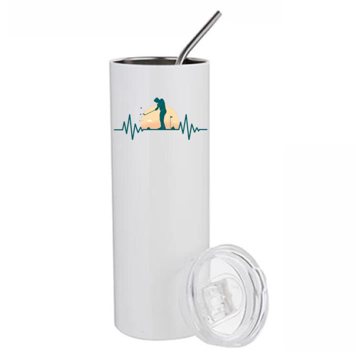 Golf Hearbeat Stainless Steel Tumbler