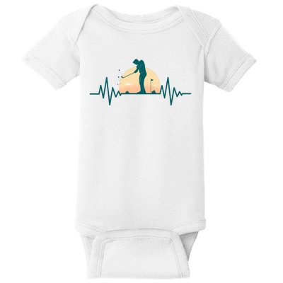 Golf Hearbeat Baby Bodysuit