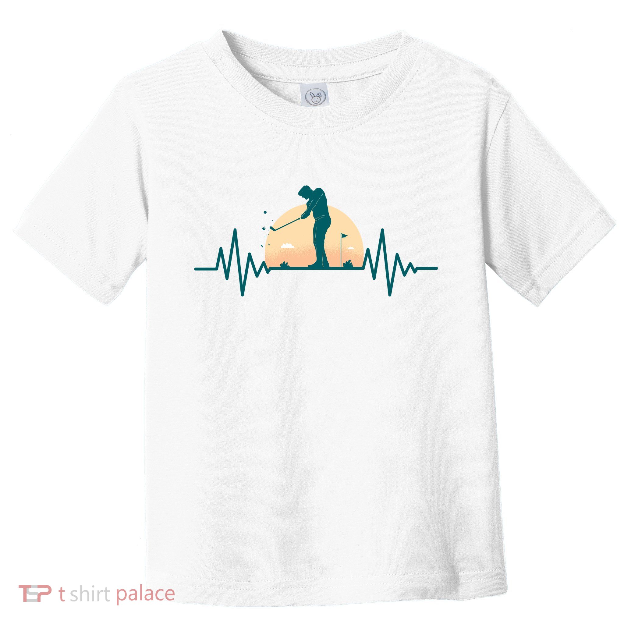 Golf Hearbeat Toddler T-Shirt