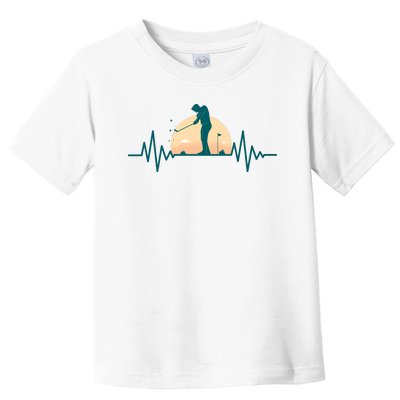 Golf Hearbeat Toddler T-Shirt