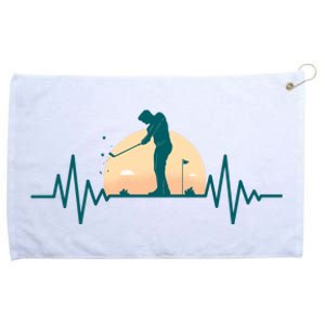 Golf Hearbeat Grommeted Golf Towel