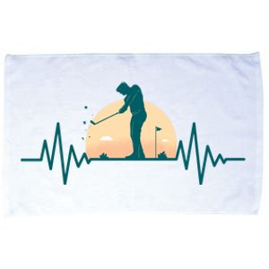 Golf Hearbeat Microfiber Hand Towel